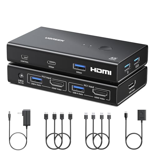 TESmart - USB3.0 HDMI KVMスイッチ 8入力1出力 4K@60Hz HKS801-P23 の
